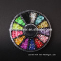 Circle shape bling colorful nail accessory